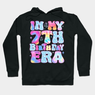 In My 7th Birthday Era Retro 7 Year Old 7th Birthday Girl Hoodie